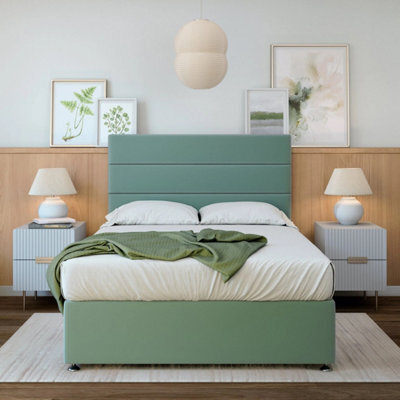 Bedmaster Duckegg Plush Velvet Divan Base Small Single - image 1