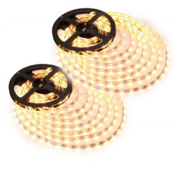 Lepro 12V Led Strip Light (No Power Plug), Warm White 3000K, 60 Leds/m, 5M 2300Lm, Pack Of 2 - thumbnail 6