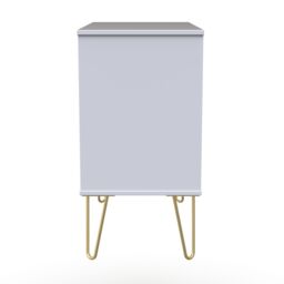Diamond Ready Assembled Matt White No Effect 3 Drawer Wide Chest (H)695mm (W)765mm (D)415mm - thumbnail 8