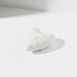 Heart Shaped Teddy Fleece Cushion Ultra Soft Plush Decorative Pillow White One Size - thumbnail 2