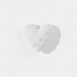 Heart Shaped Teddy Fleece Cushion Ultra Soft Plush Decorative Pillow White One Size - thumbnail 3