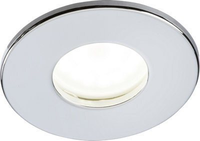 Luminosa Lighting Luminosa Fixed Gu10 Fire-Rated Downlight - Chrome 230V Ip65 35W - image 1