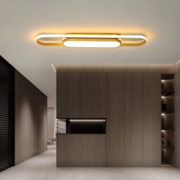 Ceiling Lights  Led Flush Mount Gold Acrylic Linear Chandelier 70Cm - thumbnail 6