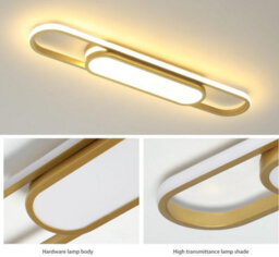 Ceiling Lights  Led Flush Mount Gold Acrylic Linear Chandelier 70Cm - thumbnail 5