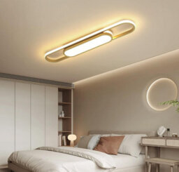 Ceiling Lights  Led Flush Mount Gold Acrylic Linear Chandelier 70Cm - thumbnail 2