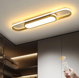 Ceiling Lights  Led Flush Mount Gold Acrylic Linear Chandelier 70Cm - thumbnail 1