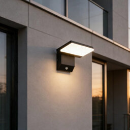 Amorly Wired Motion Sensor Outdoor Light, 18W Square Led Wall Sconce, Warm White Waterproof Exterior Lighting For Patio,doorway,garage - thumbnail 3
