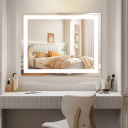 Inmtfei Hollywood Vanity Makeup Mirror, Led Strip Lights, 3 Colour Modes, 5X Magnifier, Usb Charging, 58X46Cm - thumbnail 8