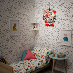 Valuelights Children's Red And White Football Bedroom/nursery Ceiling Light Shade (D)23Cm - thumbnail 3