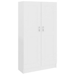 Vidaxl Book Cabinet White 82.5X30.5X150 Cm Engineered Wood - thumbnail 2