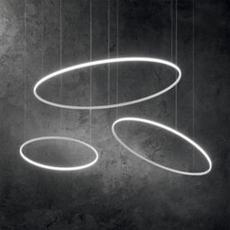 Ideal Lux Luminosa Hulahoop Led Decorative Round Integrated Pendant Light White, 3000K - thumbnail 2