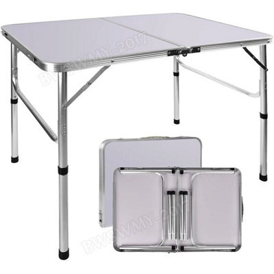 Garden Foldable Work Table Heavy Duty Folding Outdoor Catering Camping Trestle - image 1