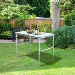 Garden Foldable Work Table Heavy Duty Folding Outdoor Catering Camping Trestle - thumbnail 6