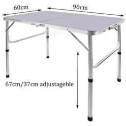 Garden Foldable Work Table Heavy Duty Folding Outdoor Catering Camping Trestle - thumbnail 2