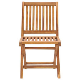 Berkfield Folding Garden Chairs 8 Pcs Solid Teak Wood - thumbnail 3