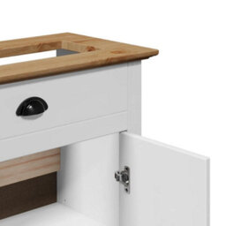 Berkfield Bathroom Sink Cabinet Bodo White And Brown 70X35X80 Cm - thumbnail 8