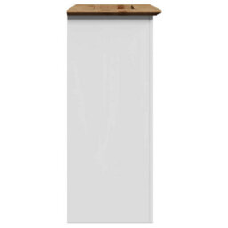 Berkfield Bathroom Sink Cabinet Bodo White And Brown 70X35X80 Cm - thumbnail 6