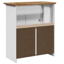 Berkfield Bathroom Sink Cabinet Bodo White And Brown 70X35X80 Cm - thumbnail 7