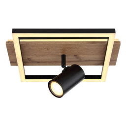 Luminosa Lighting Luminosa Kassu 32X27Cm Integrated Led Semi Flush Ceiling Light Matt Black Led 3000K - thumbnail 3