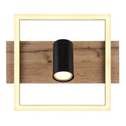 Luminosa Lighting Luminosa Kassu 32X27Cm Integrated Led Semi Flush Ceiling Light Matt Black Led 3000K - thumbnail 4