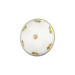 Luminosa Lighting Luminosa Nonna Cottage Style Glass Patterned Flush Ceiling Lamp Antique Brass, 2X E14 - thumbnail 1