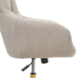 Beliani Desk Chair Palmdale Boucle Light Beige - thumbnail 9