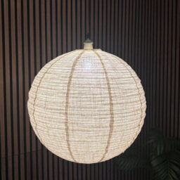 CGC Interiors Cgc Sybil Linen Large Round Globe Easy Fit Hand Made Lampshade - thumbnail 3