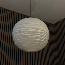 CGC Interiors Cgc Sybil Linen Large Round Globe Easy Fit Hand Made Lampshade - thumbnail 5