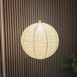 CGC Interiors Cgc Sybil Linen Large Round Globe Easy Fit Hand Made Lampshade - thumbnail 4