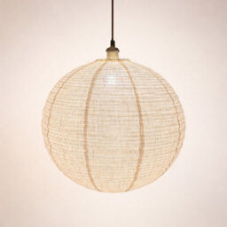 CGC Interiors Cgc Sybil Linen Large Round Globe Easy Fit Hand Made Lampshade - thumbnail 1