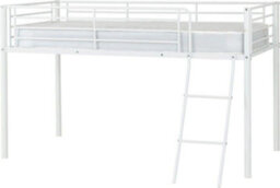 Seconique Kora Mid Sleeper Metal Bed Frame In White Finish Fits  3Ft Single Mattress - thumbnail 6