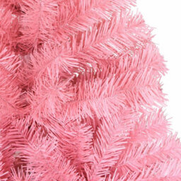 Vidaxl Christmas Tree With 150 Leds With Stand Pink 150 Cm Pvc - thumbnail 9