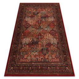 RugsX Wool Carpet Kashqai 4309 300 Oriental, Frame Claret   67X275 Cm - thumbnail 1
