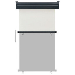 Berkfield Balcony Side Awning 100X250 Cm Cream - thumbnail 5