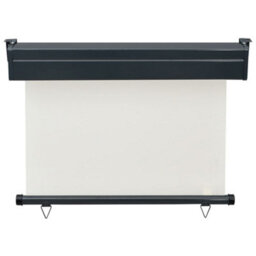 Berkfield Balcony Side Awning 100X250 Cm Cream - thumbnail 4