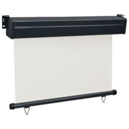 Berkfield Balcony Side Awning 100X250 Cm Cream - thumbnail 3