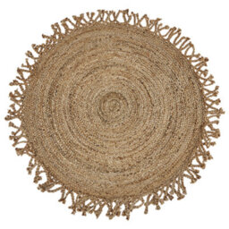 Beliani Rug Zonguldak Beige 120 Cm Jute - thumbnail 4