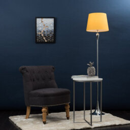 Valuelights Faulkner Modern Polished Chrome Spindle Design Floor Lamp Base - thumbnail 6