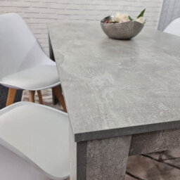 Dining Table With 4 Chairs, Dining Table Room Set 4, Kitchen Set Of 4, Grey Table, 4 White Tulip Chairs, Kosy Koala - thumbnail 8
