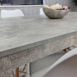 Dining Table With 4 Chairs, Dining Table Room Set 4, Kitchen Set Of 4, Grey Table, 4 White Tulip Chairs, Kosy Koala - thumbnail 5