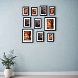 Urbn-Living 10 Piece White Photo Frame Set Modern Wall Mountable And Freestanding Gallery Style - thumbnail 6