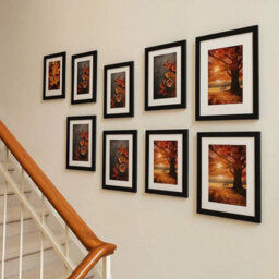 Urbn-Living 10 Piece White Photo Frame Set Modern Wall Mountable And Freestanding Gallery Style - thumbnail 5