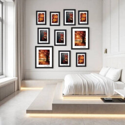 Urbn-Living 10 Piece White Photo Frame Set Modern Wall Mountable And Freestanding Gallery Style - thumbnail 7