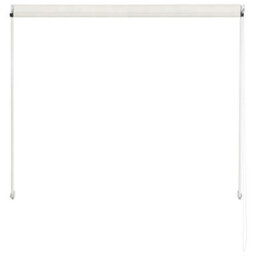 Walplus Retractable Awning Garden Sun Shade Canopy Gazebo For Back Door, Porch, Patio 150X150 Cm Cream - thumbnail 5