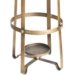 Beliani Candle Holder Marawi Metal 48 Cm Gold - thumbnail 7
