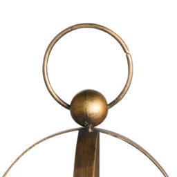 Beliani Candle Holder Marawi Metal 48 Cm Gold - thumbnail 5