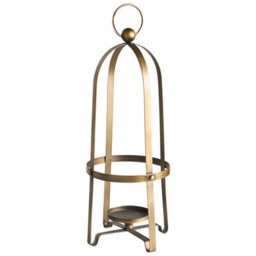 Beliani Candle Holder Marawi Metal 48 Cm Gold