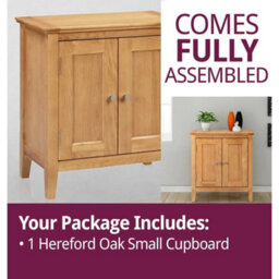 Small Storage Cupboard, Wooden Oak Hallway Shoe Cabinet, Bathroom Unit Organiser - thumbnail 6