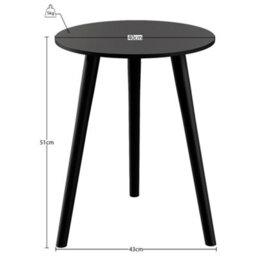 Lassic Vida Designs Round Side Table, Black - thumbnail 8