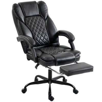 Black Home Office Chair Reclining Function Computer Desk Chair - image 1